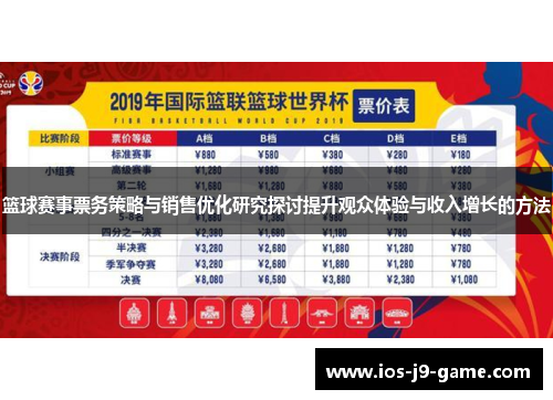篮球赛事票务策略与销售优化研究探讨提升观众体验与收入增长的方法 篮球赛事票务策略与销售优化研究探讨提升观众体验与收入增长的方法